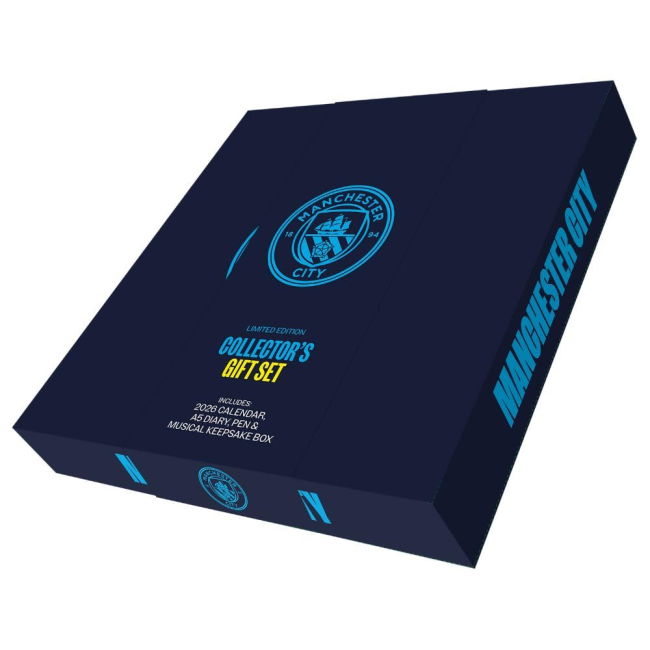 Manchester City 2024-22 Home Football Shirt Diary Musical Gift Box ...