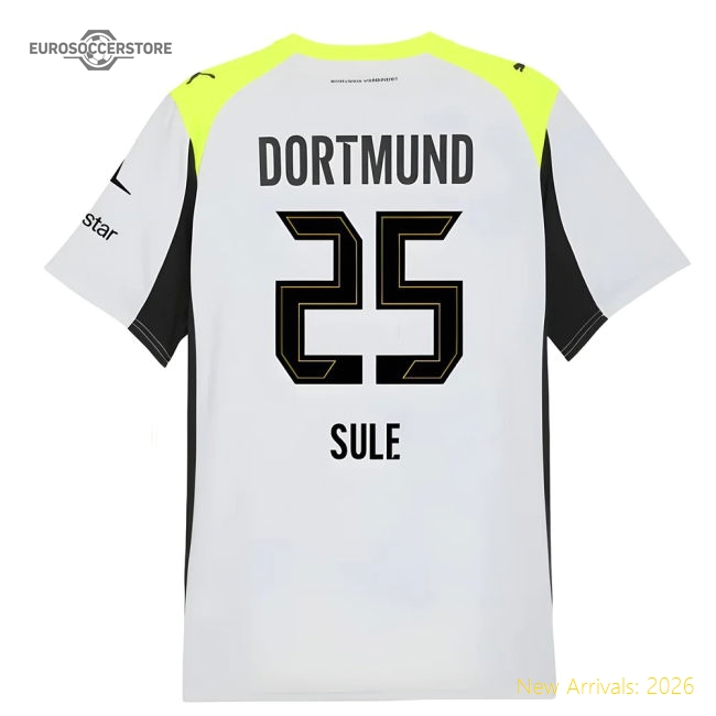 Luxury 2025-2026 Borussia Dortmund Away Shirt (sule 25)