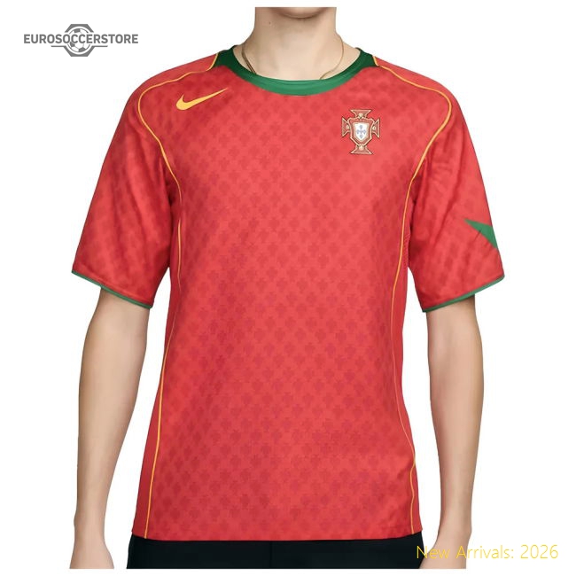 2004-2005 Portugal Home Jersey - Match-Day Standard Match Style