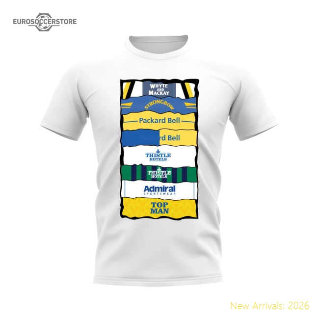 Authentic Leeds Shirt Sponsor History T-shirt (white) - Premium