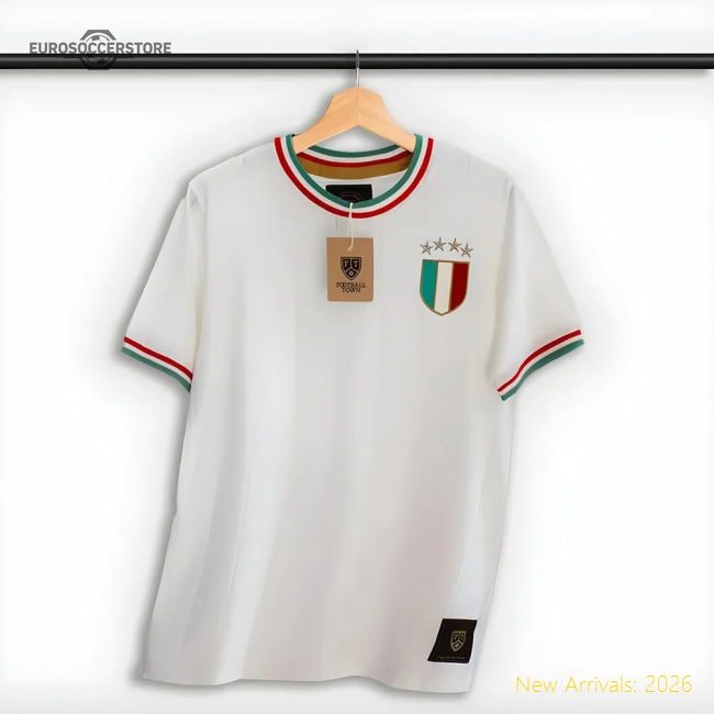 Italy Gli Azzurri Away Retro Football Kit Supporter Jersey