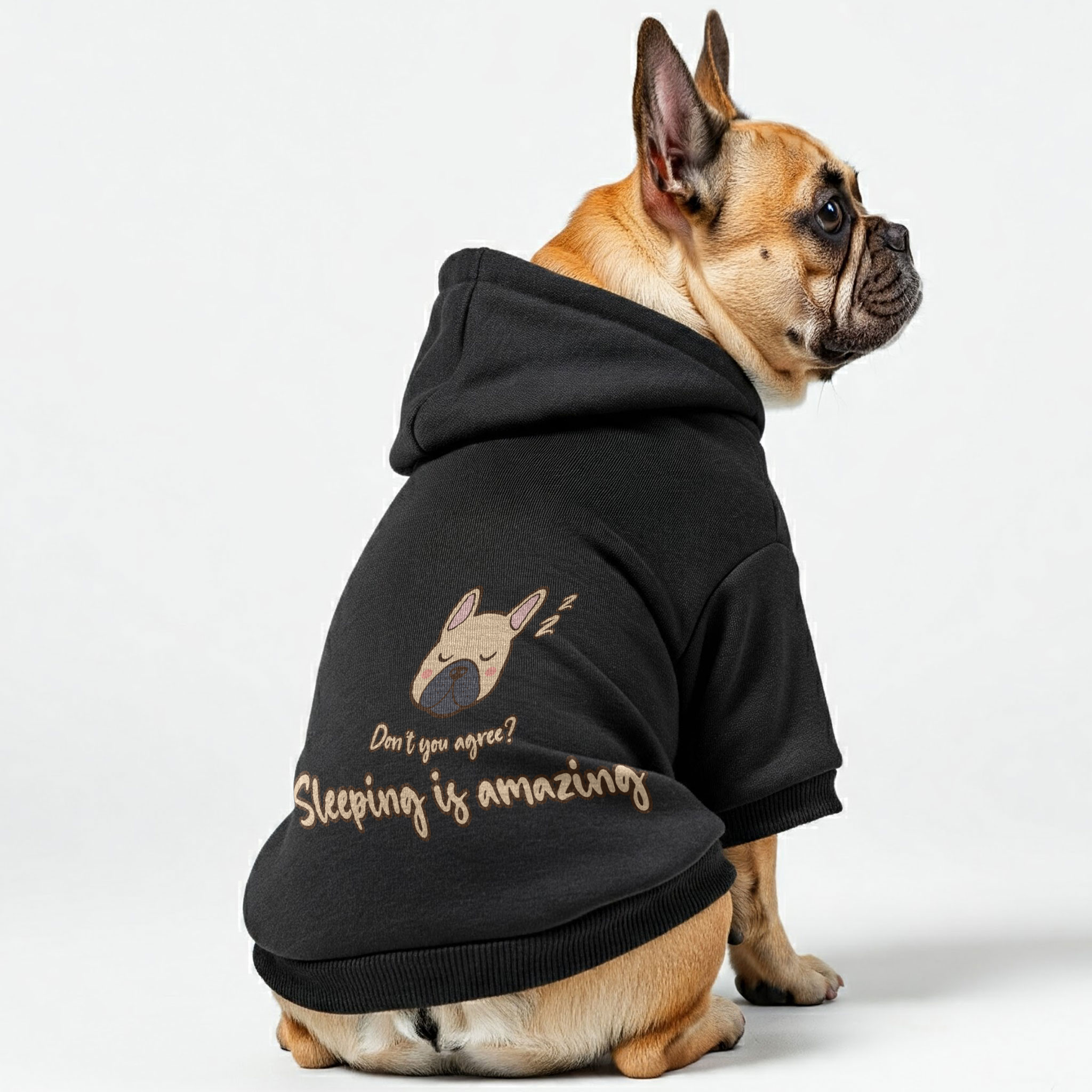 Sleeping Is Amazing N Dont U Agree - Durable Personalized French Bulldog Hoodies With Funny Quotes – Stylish, Cozy, And Premium 100% Cotton For Frenchie Fans