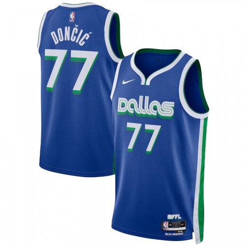 Nike Mavericks Blue Luka Doncic #77 Jersey - Budget-Friendly