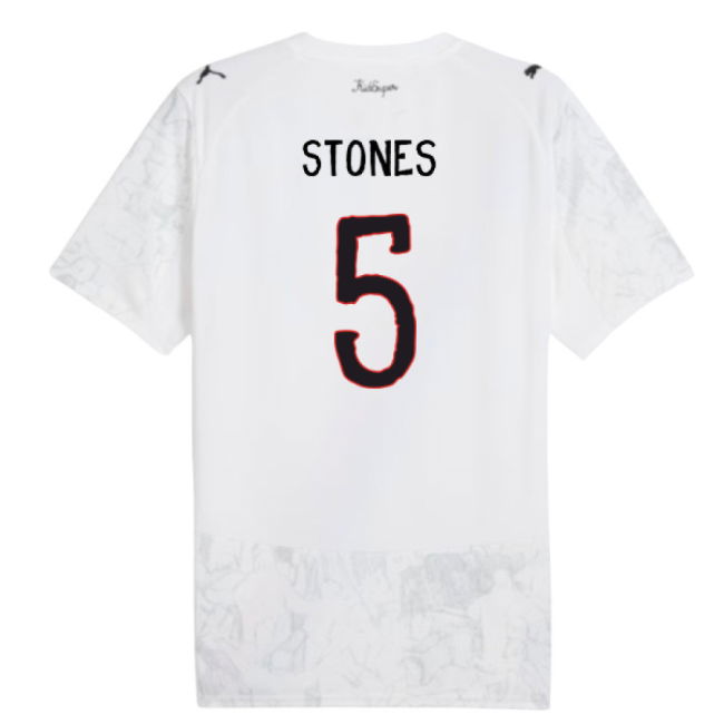 Stones 5 Match Replica Manchester City Home Fan Shirt (Kids)