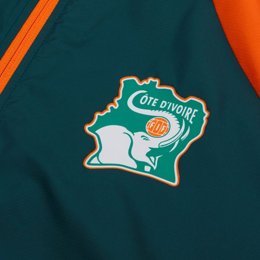 [EFKS] 2025 Ivory Coast Jacket Pre Match Woven Anthem Africa Cup Nations Green/Rickie
