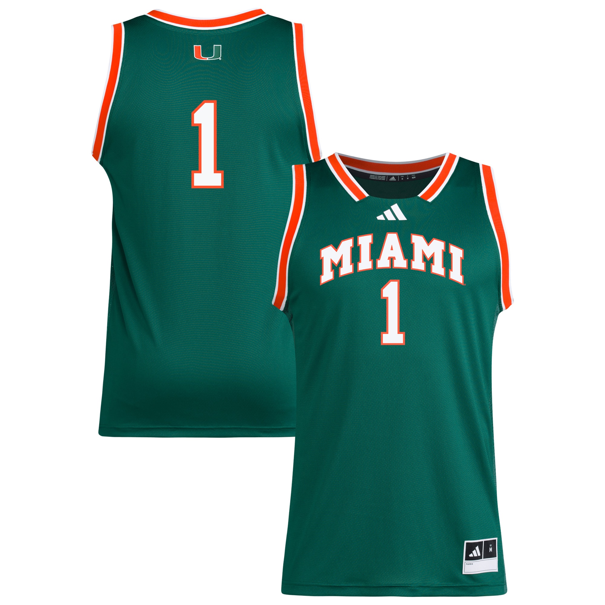 [NJP] Youth Miami Hurricanes Replica Swingman Jersey - Green