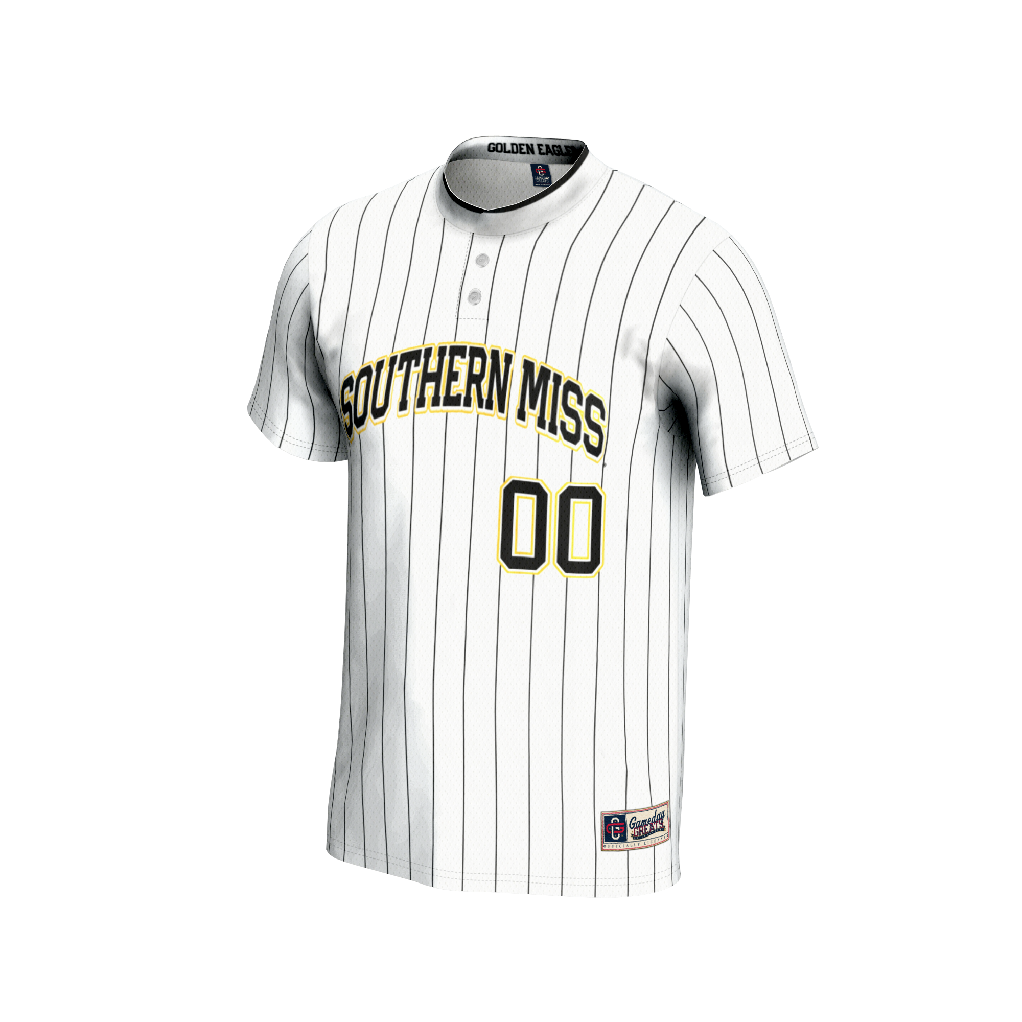 [NJP] Southern Miss Golden Eagles GameDay Greats Youth NIL Pick-A-Player Lightweight Softball Jersey - White