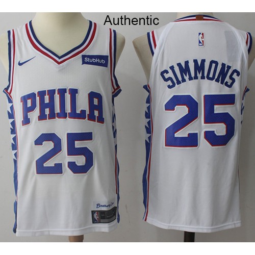PHI Ben #25 Game-Ready Pro Jersey Retro Style Basketball