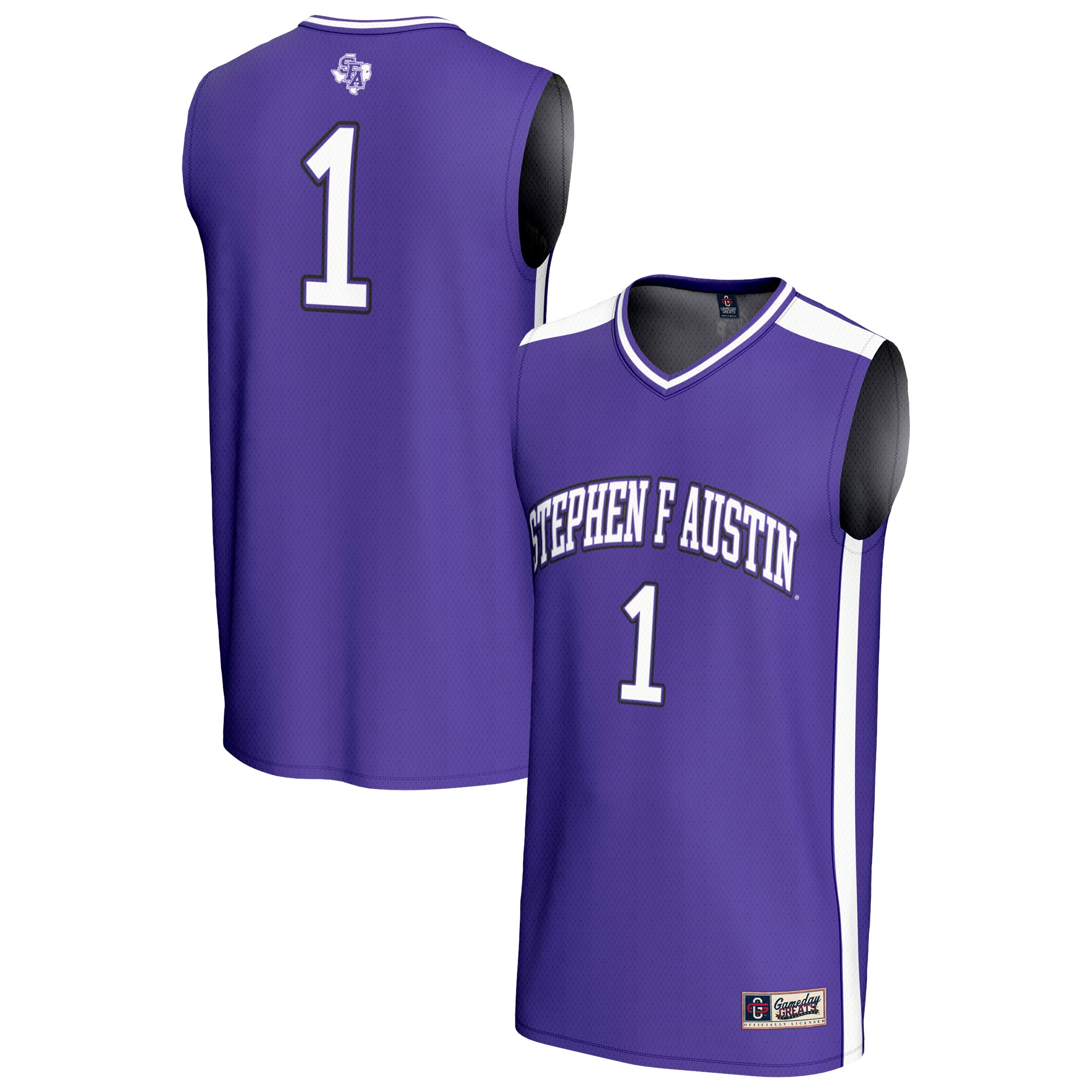 [NJP] Stephen F #1 Austin Lumberjacks GameDay Greats Youth Lightweight Basketball Fashion Jersey - Purple
