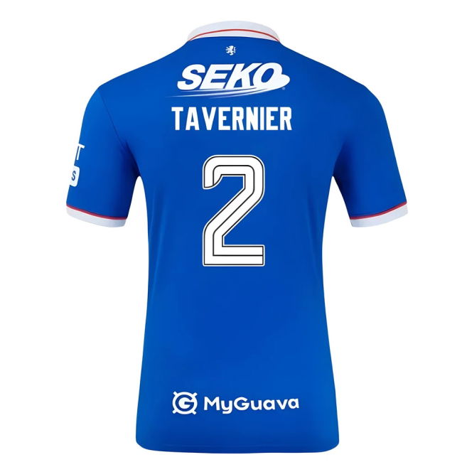 Authentic 2025-2026 Rangers Home Authentic Tavernier 2 With Classic