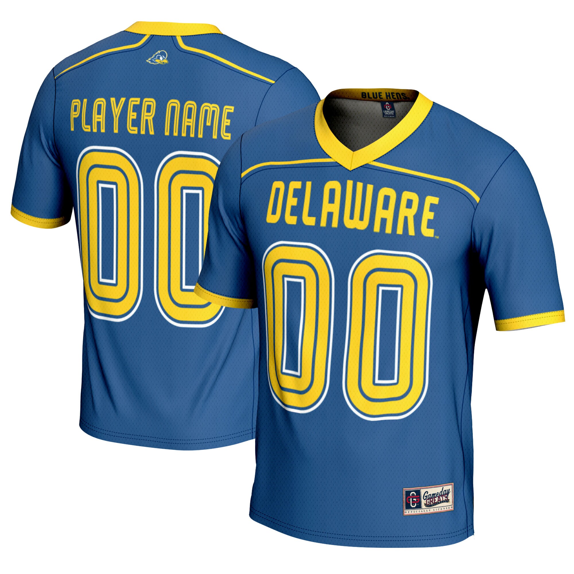 [DDG] Delaware Fightin' Blue Hens GameDay Greats Youth NIL Pick-A-Player Men's Lacrosse Lightweight Jersey - Royal