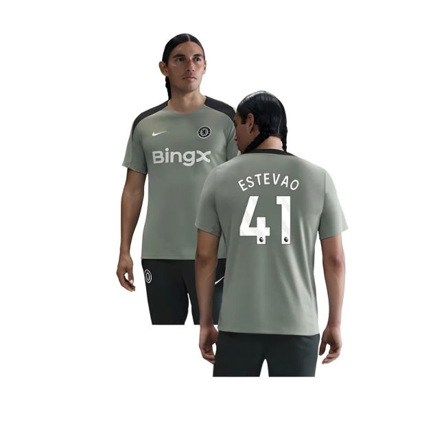 2025-2026 Chelsea Strike Training Shirt (Jade Green) (Estevao 41) -...
