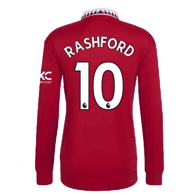 2022-2023 Man Utd Long Sleeve Home Kit (RASHFORD 10)