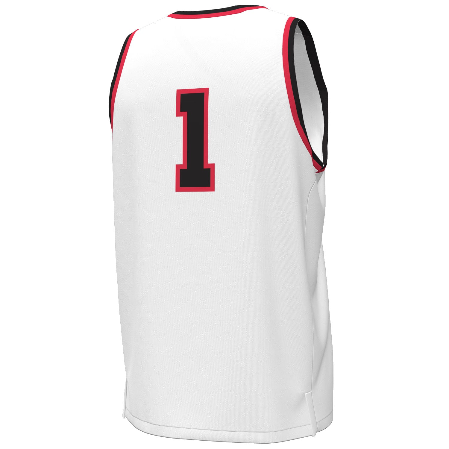#1 Texas Tech Red Raiders Under Armour Throwback Replica Basketball Jersey - White