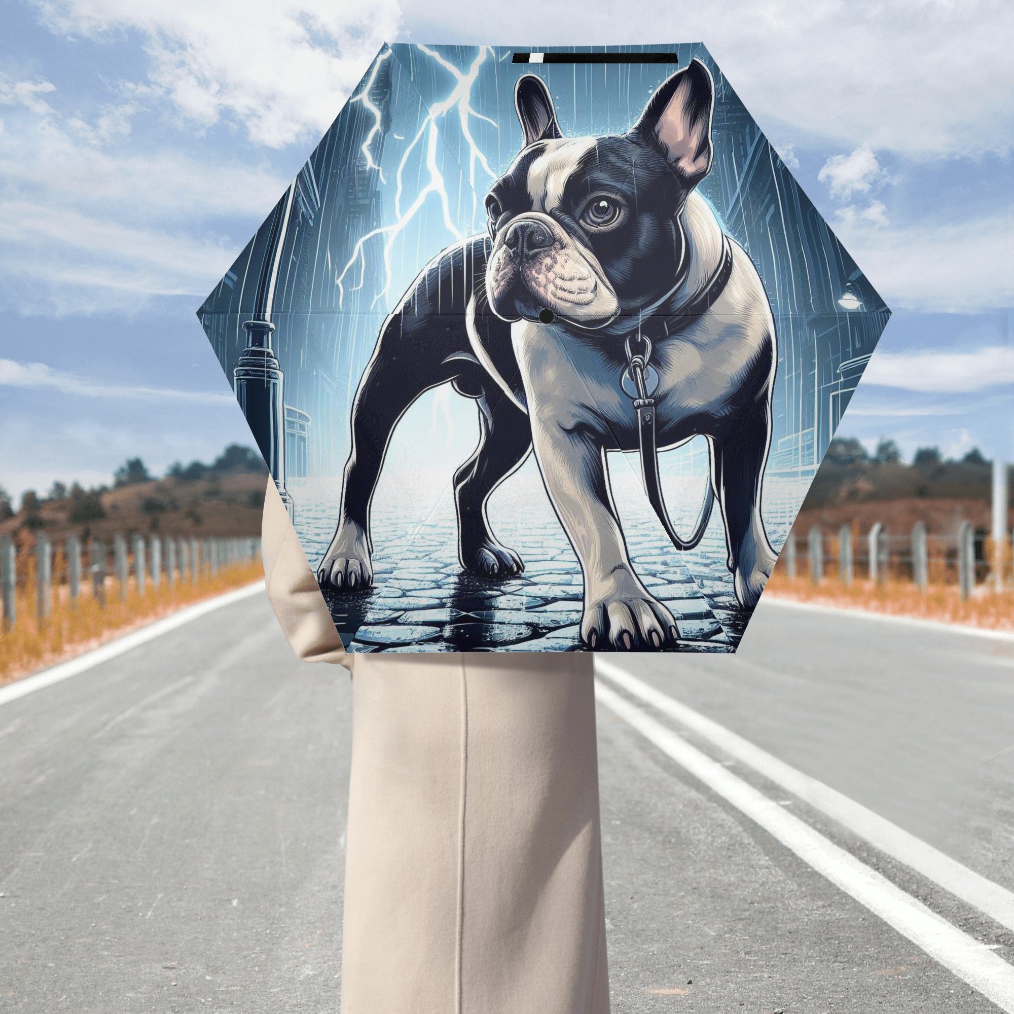 French Bulldog French Bulldog Kona - Safe Umbrella For Frenchie Pups