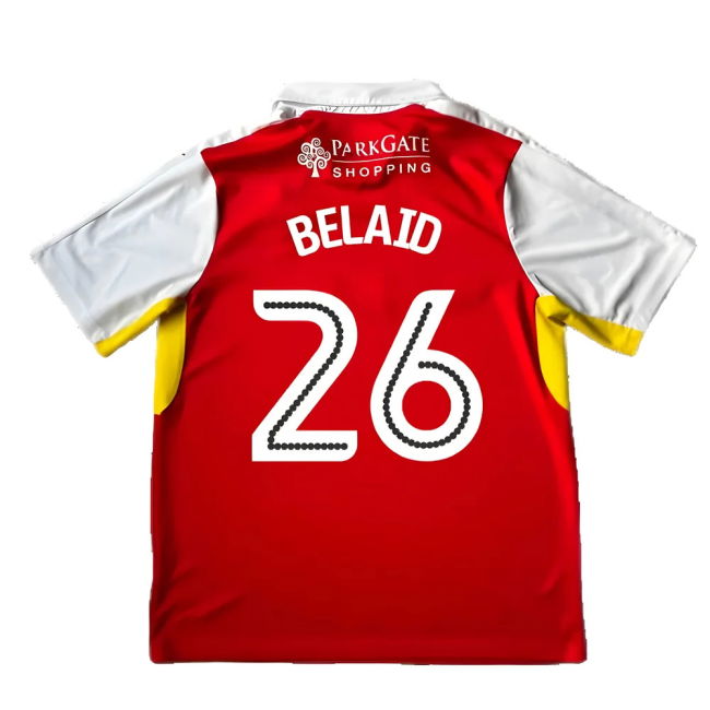 Match Quality Enthusiastic Rotherham Home Shirt Good Xl Belaid #26...