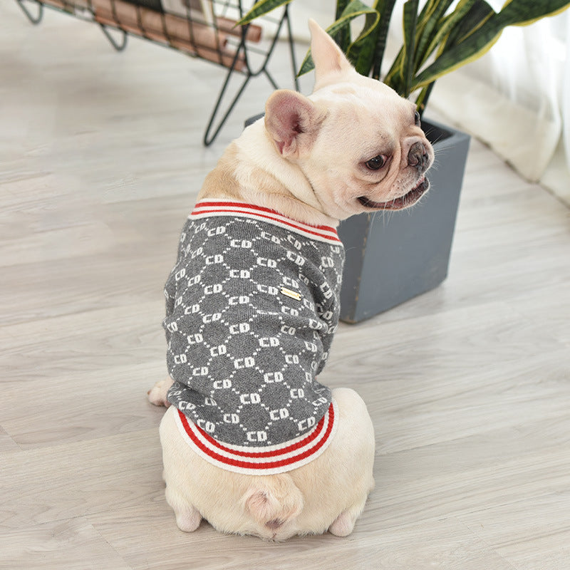 French Bulldog Thick Knit Sweater Soft Warm and Stylish