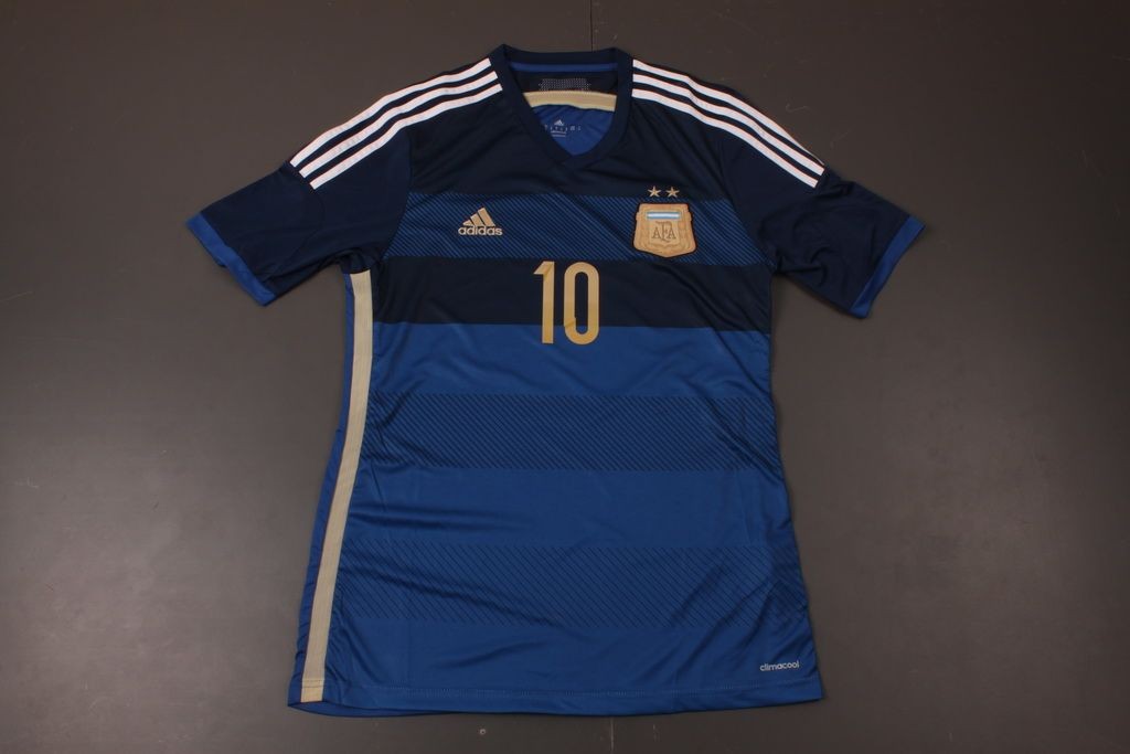 Genuine Durable Argentina 1415 Away Soccer Shirt 10 MESSI
