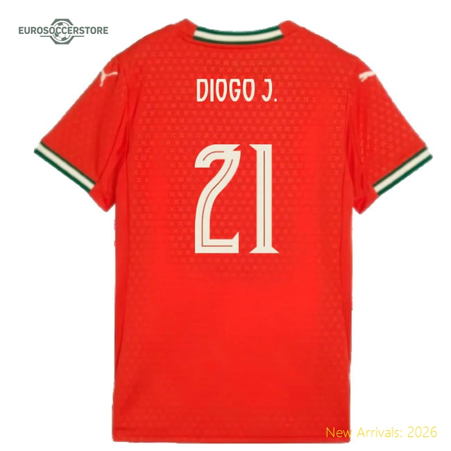 Premium Football Team Ladies Diogo J. Jersey 2025-2026 Soft-touch