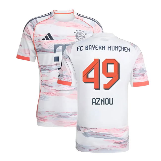 2025-2026 Bayern Munich Away Shirt (Aznou 49) Reinforced Seams