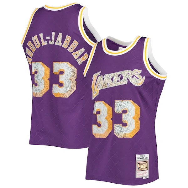 Kareem Abdul-Jabbar LAL Swingman Jersey - superior retro game-day