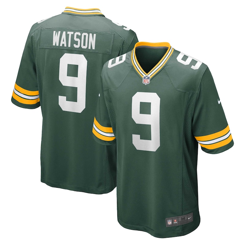 None Christian Watson GB Packers Bold Premium Material Jersey