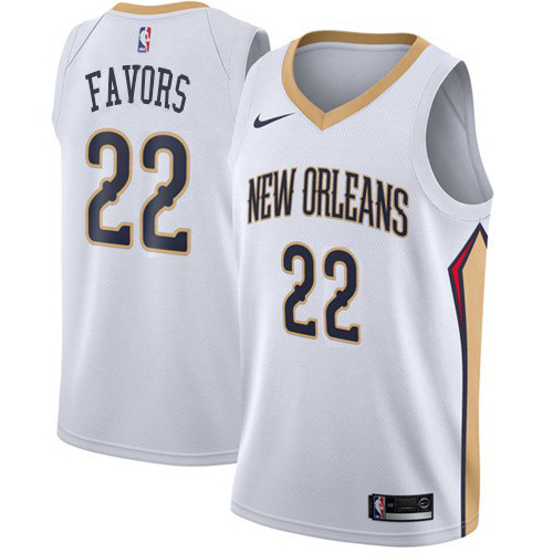 NOP White Nike O. Pelicans #22 NBA Jersey Game Day Wear NBA Fan Apparel