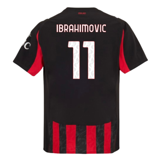 Professional Grade Licensed Acm Ac Milan Authentic Home Shirt Ibra...
