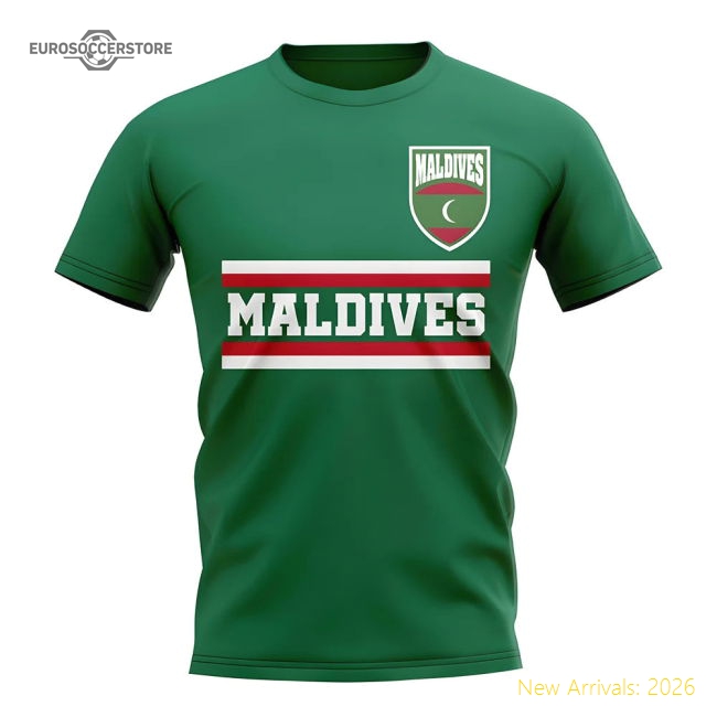 Maldives Core Football Country T-shirt (green) - Match Quality