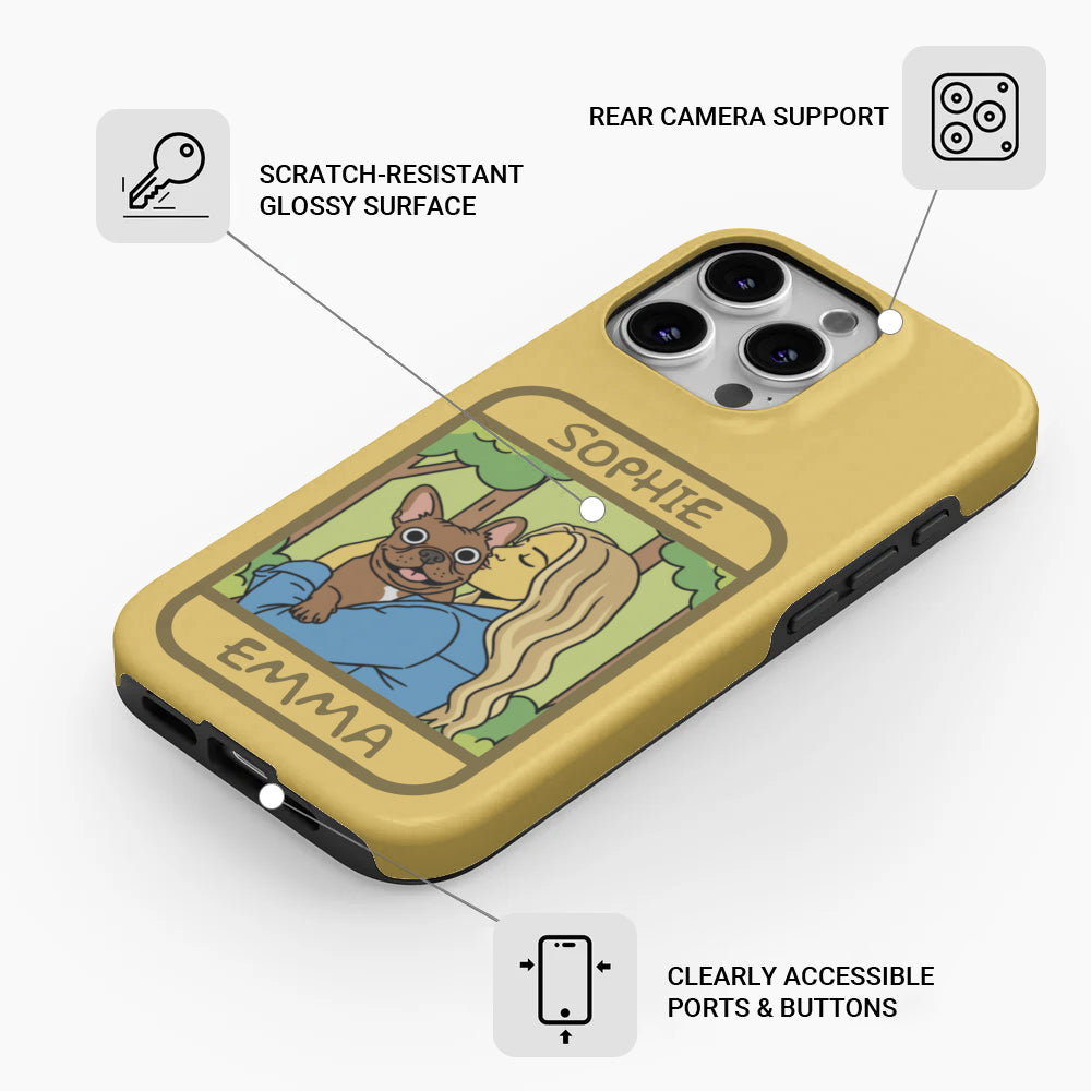 Street-Ready Beanie - Personalized Dual-layer Phone Case for Daily Life