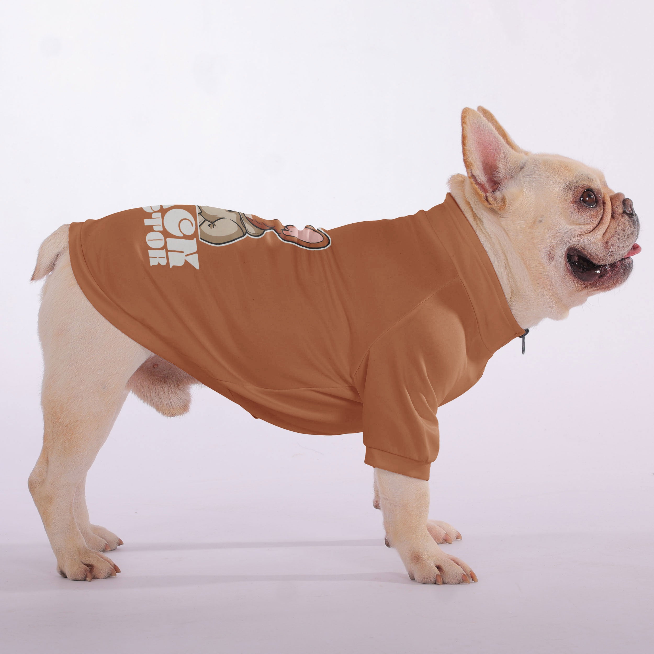 French Bulldog Snack Inspector Snuggly Zip Up Sweatshirt For French