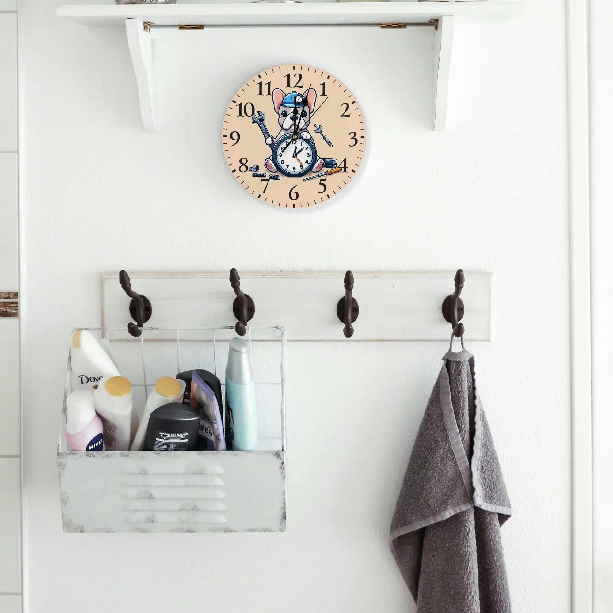 Lexi - French Bulldog Frameless Wall Clock For French Bulldogs