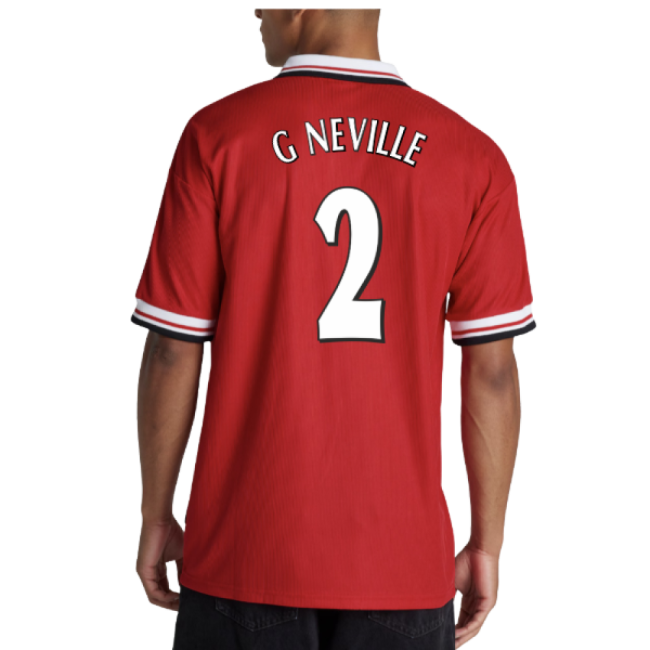 1998-2000 Man Utd Retro Home Jersey (G Neville 2)