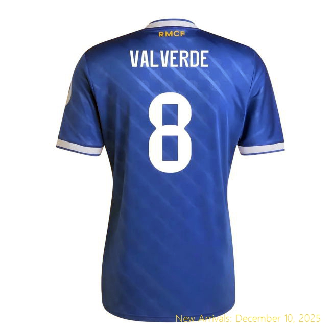 2025-2026 Real Madrid Third Shirt - Authentic Uniform (Valverde 8)