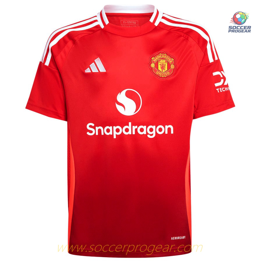 Manchester United Home Child Kit Shirt 2024-2025 Season