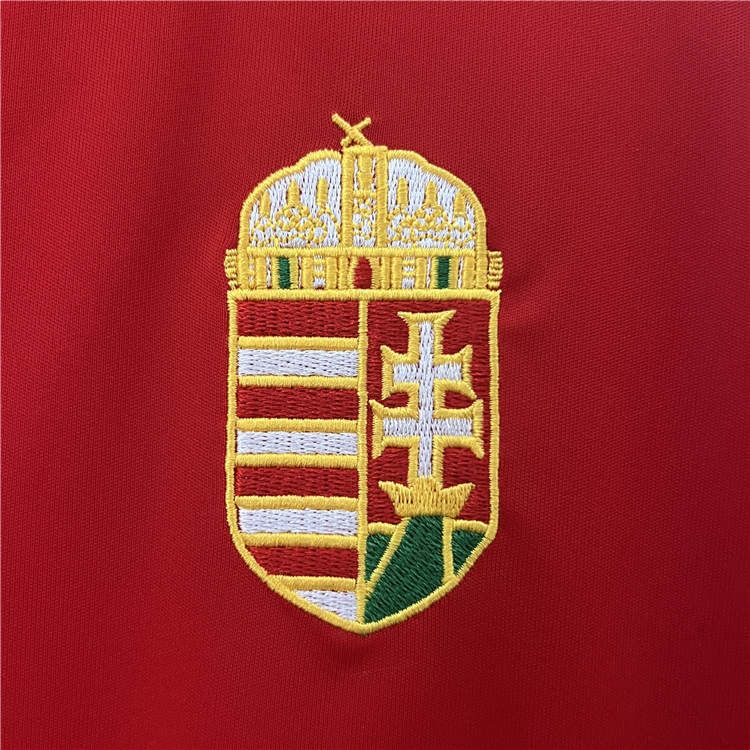 Breathable UEFA Euro 2024 Hungary Home Red Soccer Jersey Football