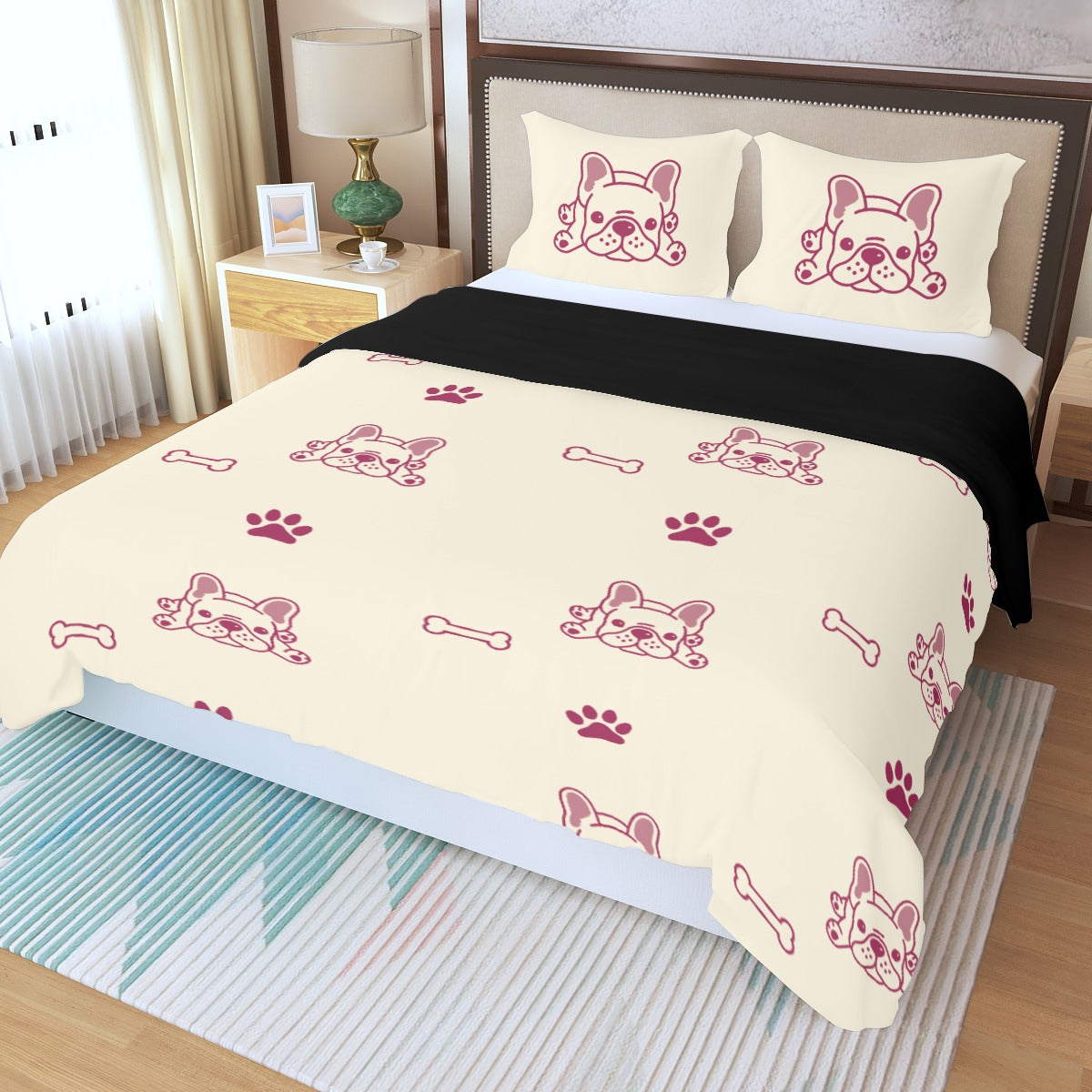 French Bulldog Milo Bedding Set Cute Frenchie Essential