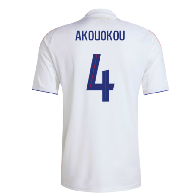2025-2026 Olympique Lyon Home Shirt (Akouokou 4)
