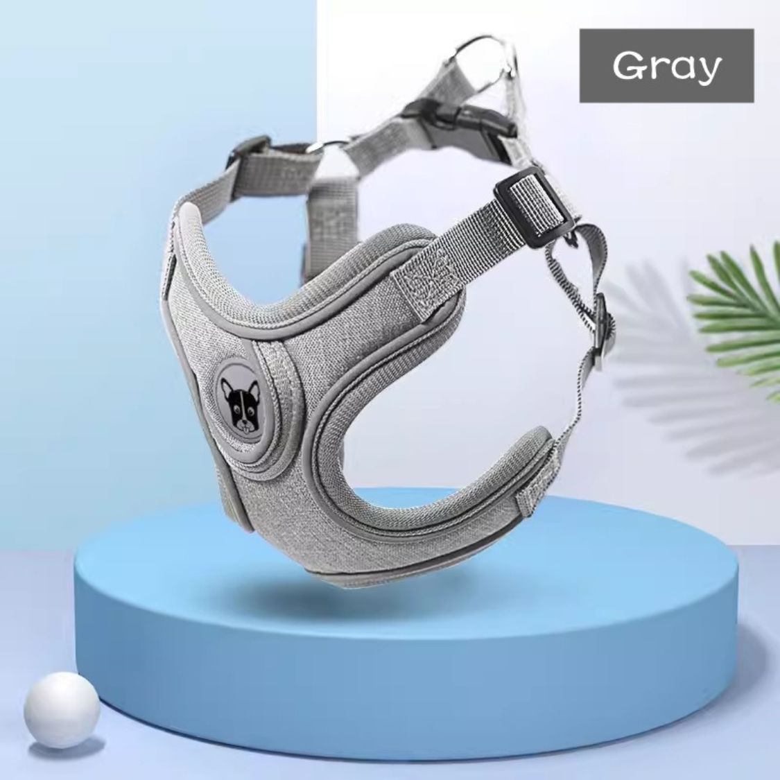 - Durable Reflective Frenchie Harness Adjustable Pet Vest Outdoor Use