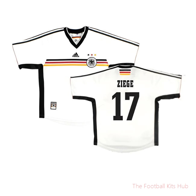 Germany 1998-00 Home Shirt ((Very Good) L) (Ziege 17)