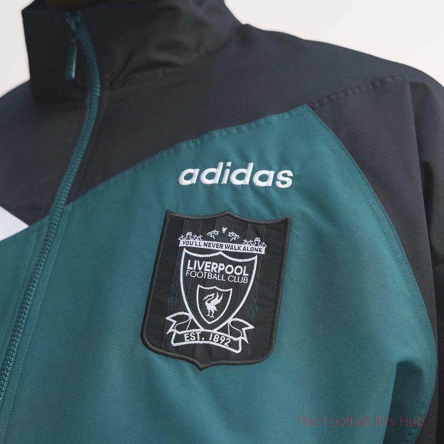 Liverpool Track Top Bringback 1995/96 - Rich Green/Black