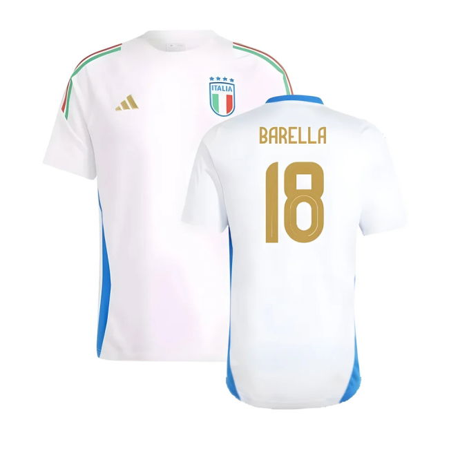 2024-2025 Italy Training Tee (White) (BARELLA 18)
