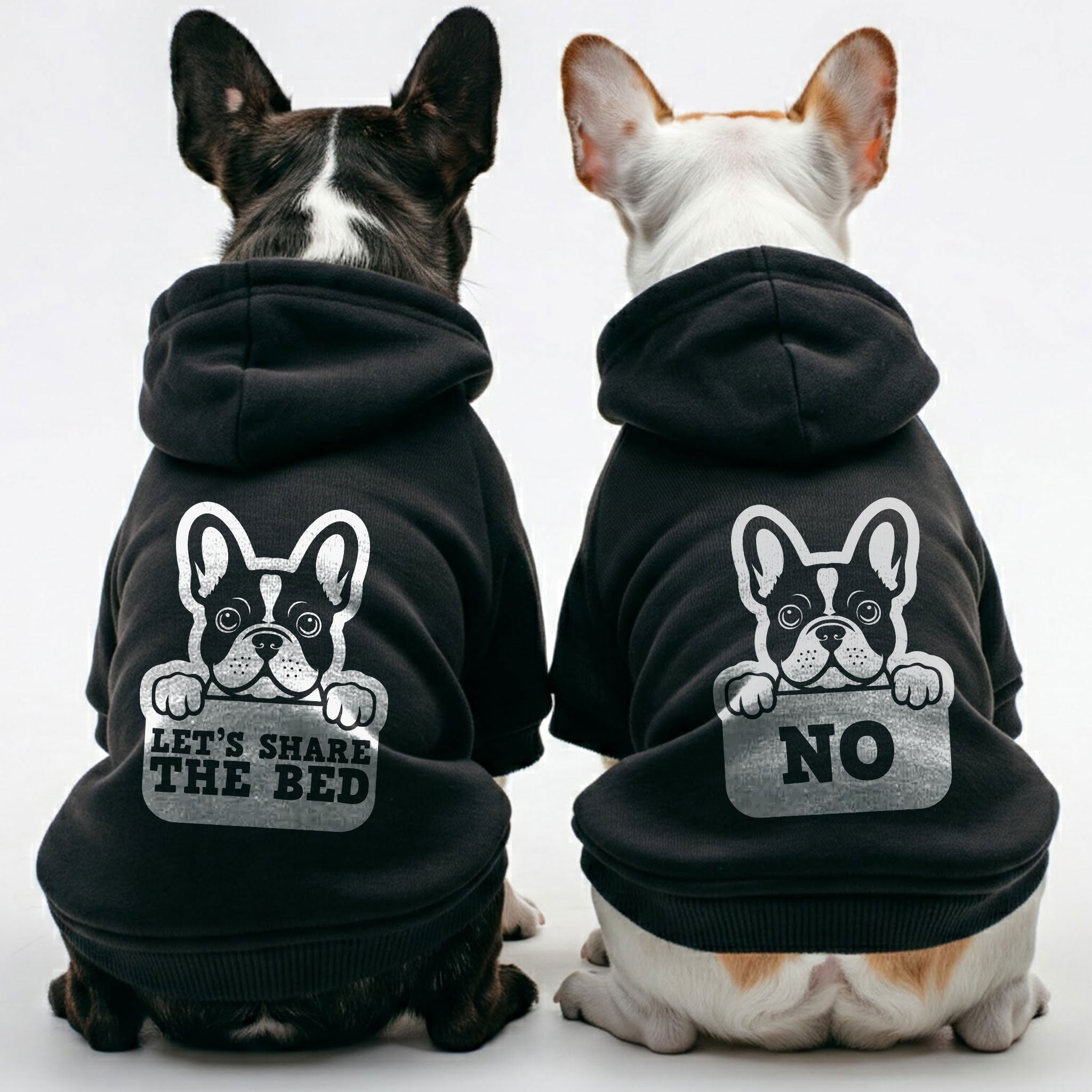 Trendy Let’s Share The Bed And No - Matching French Bulldog Hoodies –...