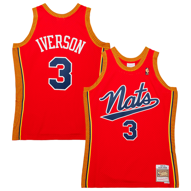 Allen Iverson PHI Swingman Jersey - authentic classic - Red basketball