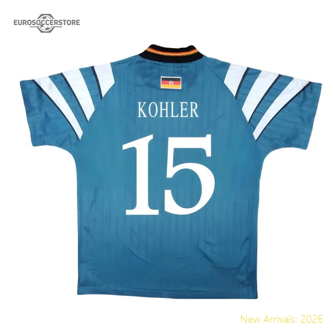 Germany 1996-98 Away Shirt ((Very Good) S) (Kohler 15)