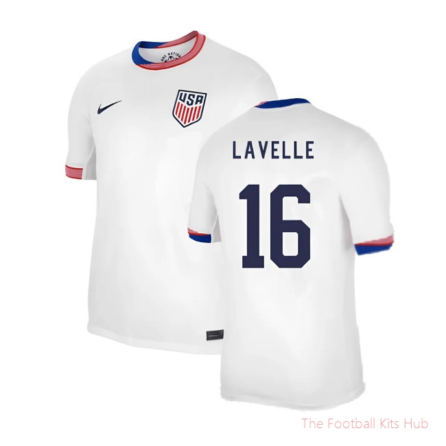 2024-2025 United States USA Home Shirt (Lavelle 16)