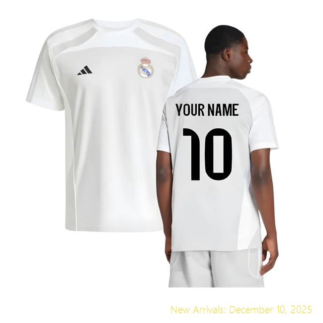 Performance 2025-2026 RM Real Madrid UBP Tee (White) (Your Name)