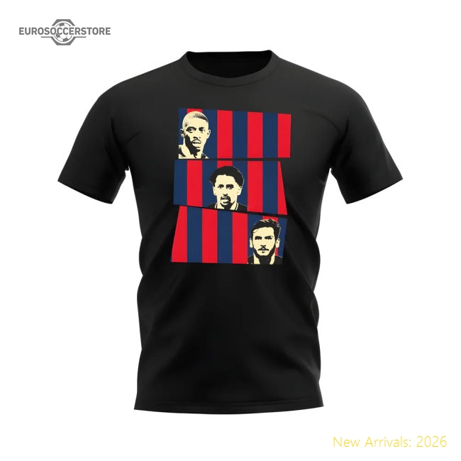 Dembele Marquinhos Kvaratskhelia PSG T-Shirt (Black)