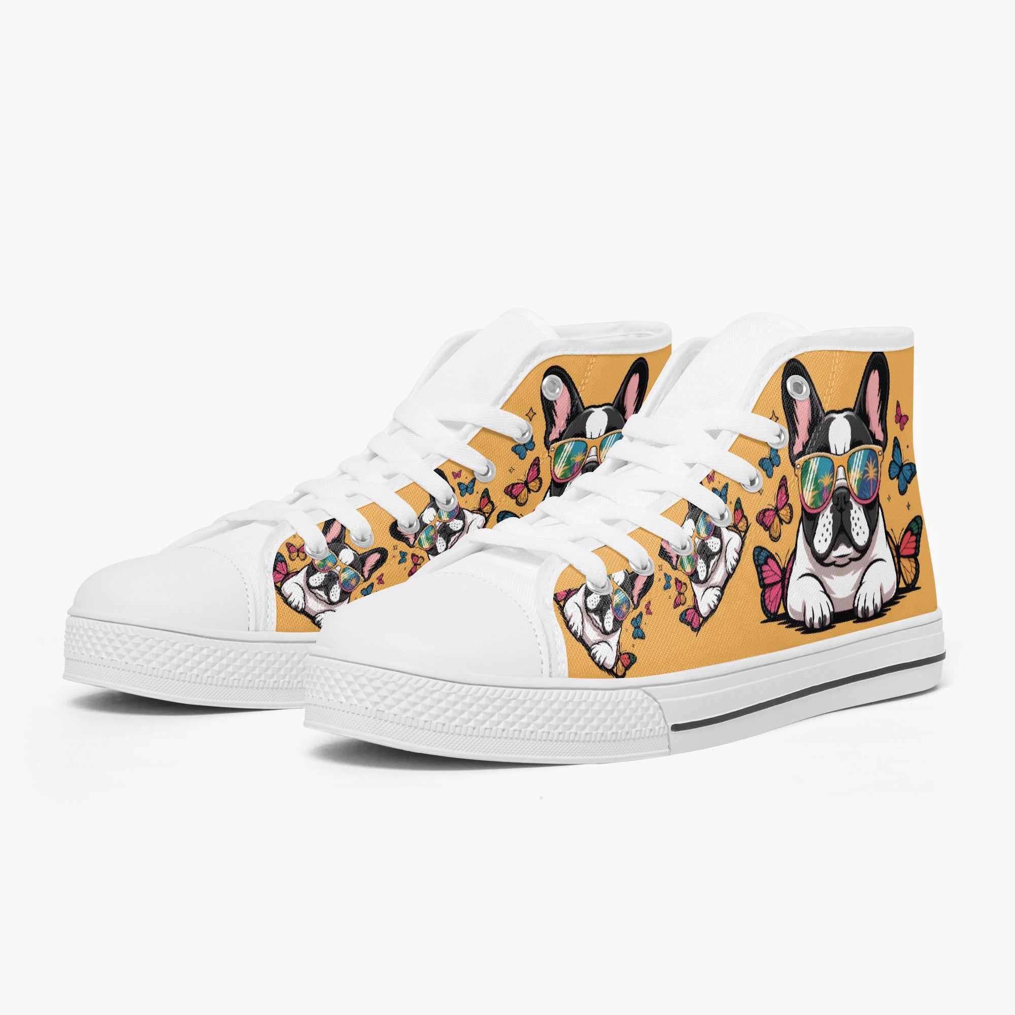 Georgette - Dog Owner Classic High-top Canvas Shoes Casual Wear