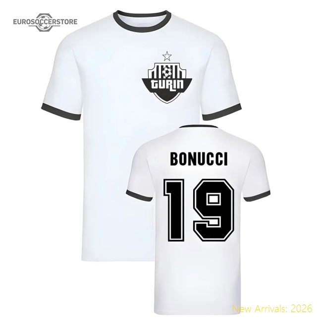 Trending Genuine Leonardo Bonucci Ringer Tee (White)